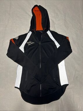 Harley-Davidson Black Hooded Zip Jacket